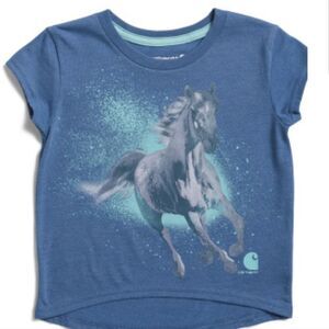 Carhartt Running Horse S/S Crew Neck T-Shirt- Bright Cobalt